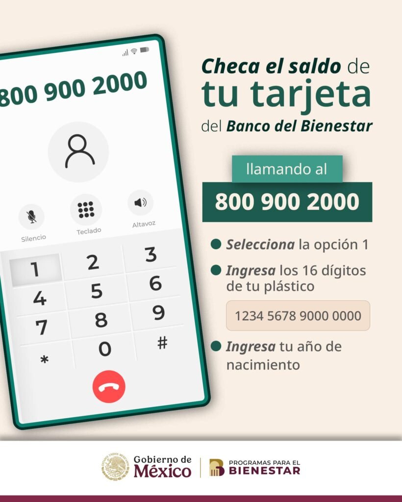 Saldo tarjeta del bienestar